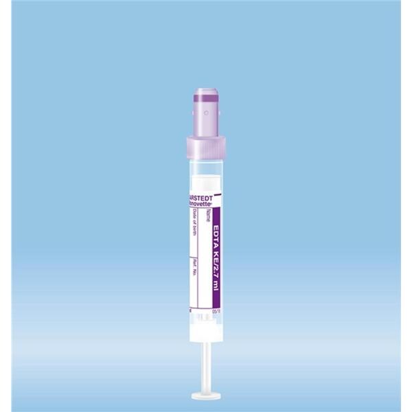 S-Monovette Blood Collection Tube Trans/Vio Cp 2.7mL Scrw Cp PP/HDPE 500/Ca