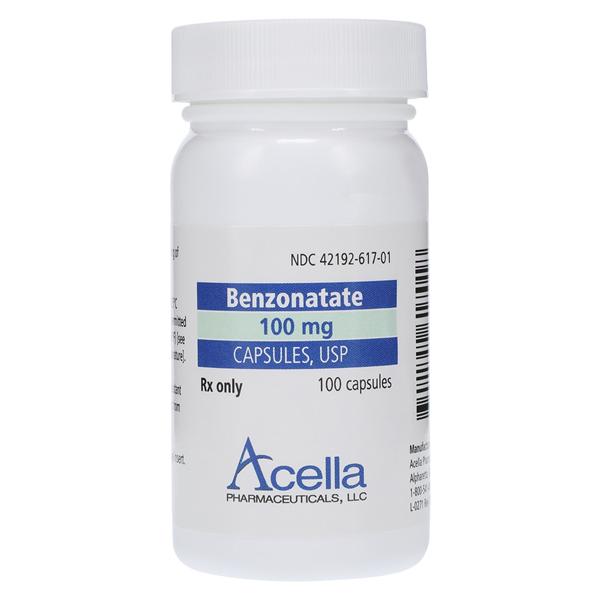 Benzonatate Capsules 100mg Bottle 100/Bottle Each
