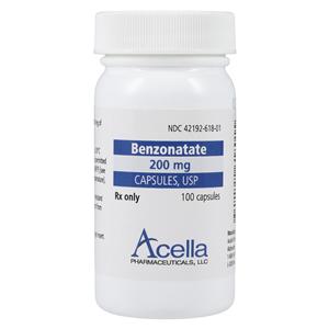 Benzonatate Capsules 200mg Bottle 100/Bottle Each