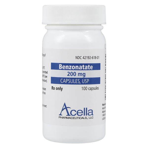 Benzonatate Capsules 200mg Bottle 100/Bottle Each