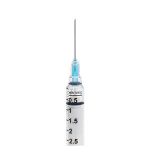 Needle/Syringe Reli Hypodermic 22g 1.5" Black 3mL 100/Bx Sterile...