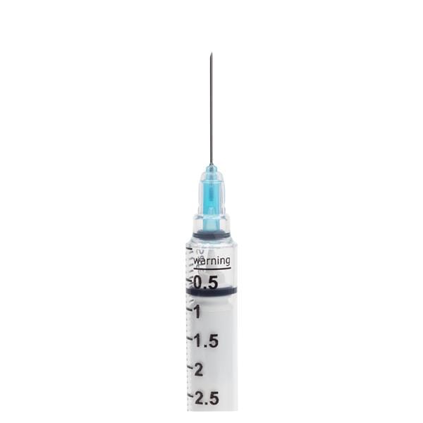 Needle/Syringe Reli Hypodermic 22g 1.5" Black 3mL 100/Bx Sterile...