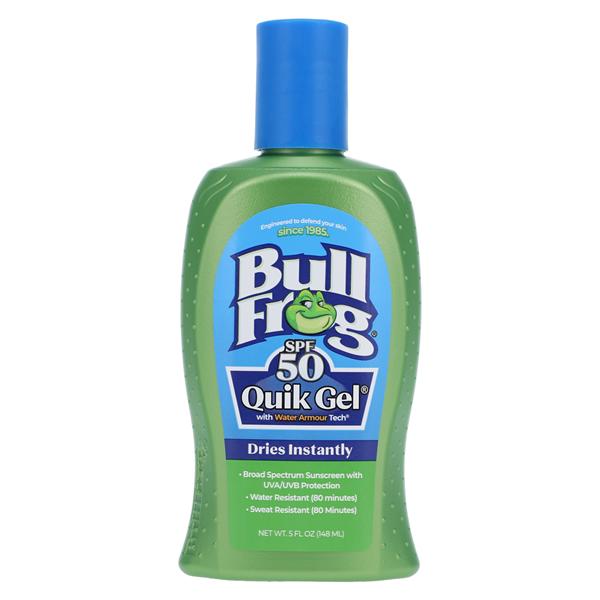 Bullfrog Quick Gel Sunscreen Sweat Resistant Water Resistant 5oz/Bt, 6 BT/CA