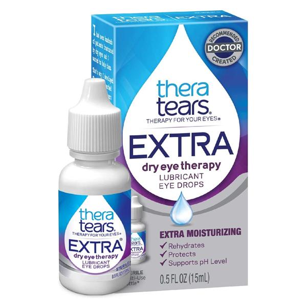 TheraTears Extra Lubricant Eye Drops Dry Eye Therapy Preservative...