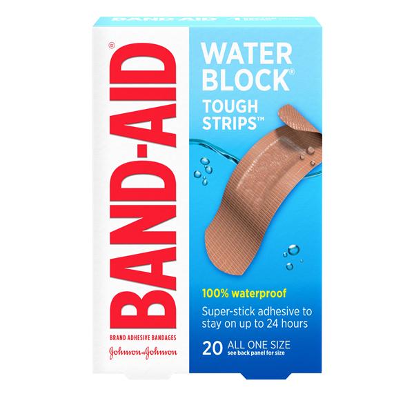 Band-Aid Tough-Strips Waterproof Bandage Polyethylene Film 1x3.25 Tn Strl 400/Ca