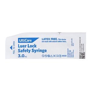 UltiCare Only Syringe 3mL Clear Luer Lock No Dead Space 500/Ca