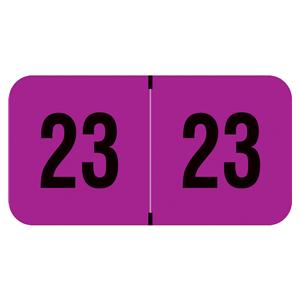 Smead ETYJ Match 2023 End Tab Label Purple 500/Rl