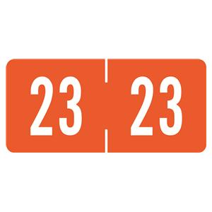 2023 End Tab Label Orange 500/Rl