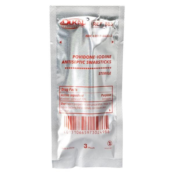 Povidone Iodine Swabstick PVP Iodine 10% Sterile