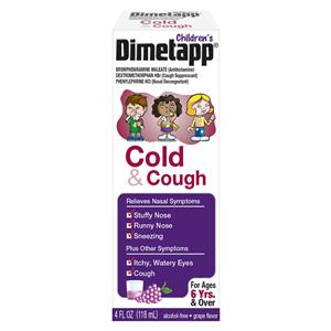 Dimetapp Children 6+ Cough/Cold 2/10/5mg Box 4oz/Bt, 24 BT/CA