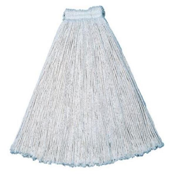 24oz Value Pro Cut-End Cotton Wet Mop Head,1" Headband 12/Ca