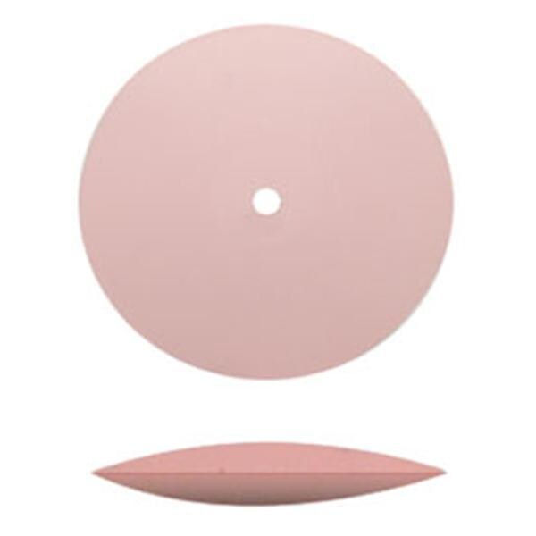 Rubber Wheels Silicone Porcelain Polishers Pink 12/Bx