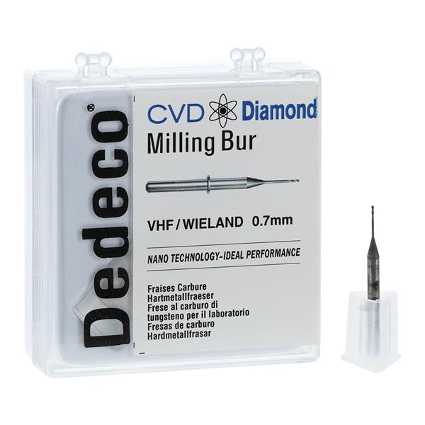CVD Diamond Milling Bur 0.7mm Ea