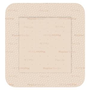 Mepilex Border Flex Lite Foam Wound Dressing 4x4" Square Tan