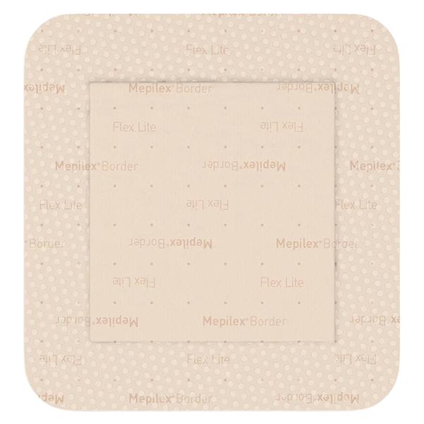 Mepilex Border Flex Lite Foam Wound Dressing 4x4" Square Tan