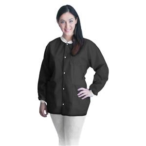 FitMe PPE Lab Jacket Not Rated Spnbnd / Meltblown / Spnbnd SMS XL Black 10/Bg, 5 BG/CA