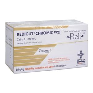 Reli Redigut Suture 4-0 27" Chromic Gut Monofilament MFS-2 12/Bx