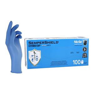 force+ Nitrile Exam Gloves Large Blue Non-Sterile