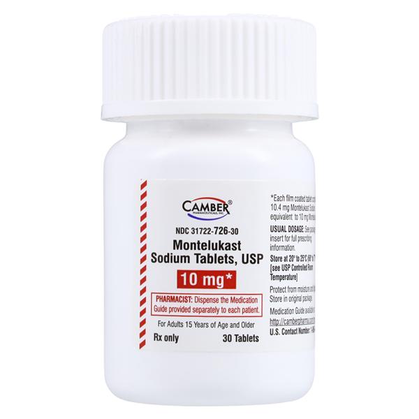 Montelukast Sodium Tablets 10mg Bottle 30/Bottle Each