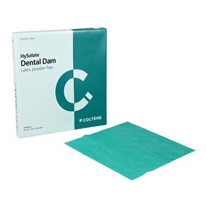 HySolate Latex Rubber Dam 6 in x 6 in Thin Gauge Green Unflavored Unscntd 36/Bx
