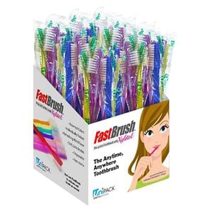 FastBrush Toothbrush Disposable Pre-Pasted Xylitol 100/Bx