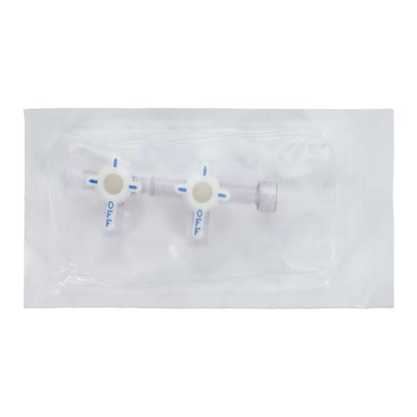 Hi-Flo 3-Way Stopcock Non-DEHP Fluid Path 2 Gang Extended Male Luer Lock 25/Ca