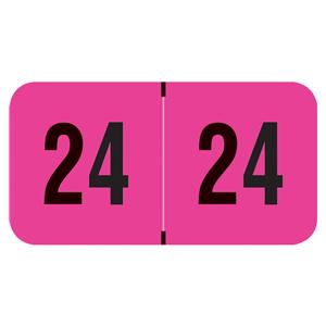 PMA Fluorescent 2024 ET Label Pink 500/Rl