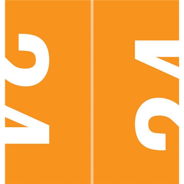 Smead 2024 Top Tab Label Orange 250/Pk
