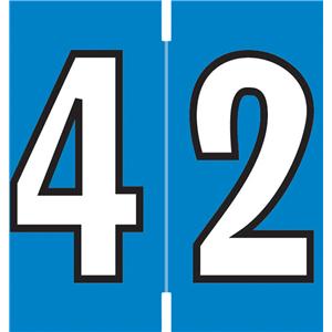 Jewel Tone 2024 End Tab Label Blue 500/Rl