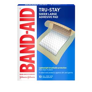 Band-Aid Adhesive Bandage Plastic 2.88x4" Tan Sterile 10x24/Case