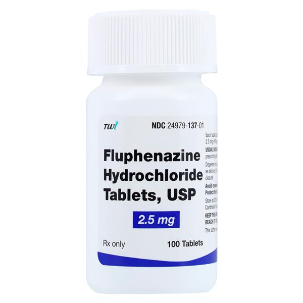 Fluphenazine HCl Tablets 2.5mg Bottle 100/Bottle Each