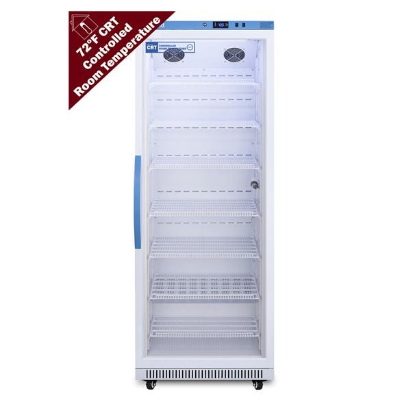 Controlled Room Temperature Cabinet New 18 Cu Ft Glass Door 68 to...