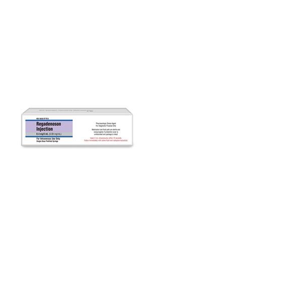 Regadenoson Injection 0.4mg/5mL 0.08mg/mL Prefilled Syringe 5mL Each