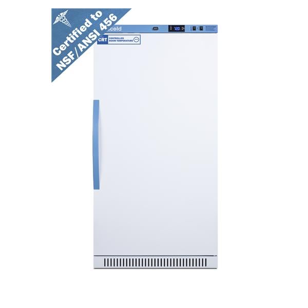 Controlled Room Temperature Cabinet 8 Cu Ft Solid Door 68 to 77F...