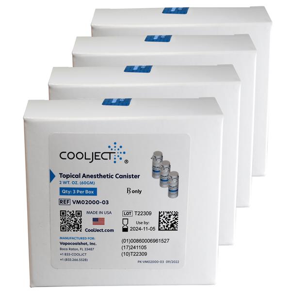 CoolJect Topical Spray 4x3pk Can 2oz 12/Package