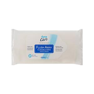 Wipes Aloe Disposable Flushable Alcohol Free 9x13" 24/Ca