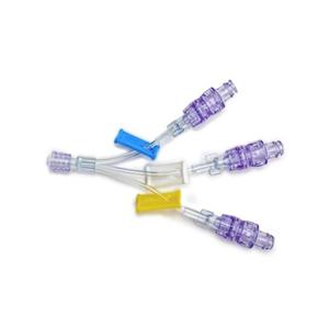 Nexus TKO-6P IV Extension Set Needleless 4" Trifuricated Rotating Luer 100/Ca