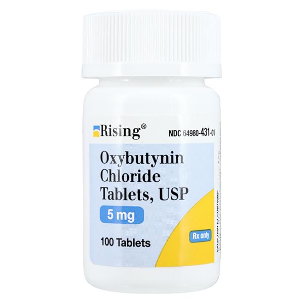 Oxybutynin Chloride Tablets 5mg Bottle 100/Bottle Each