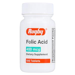 Folic Acid Tablets 400mcg Bottle 100/Bt