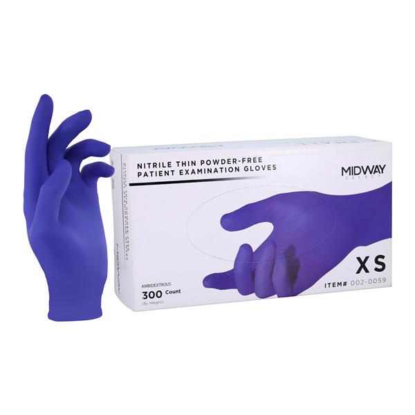 Nitrile Exam Gloves X-Small Non-Sterile