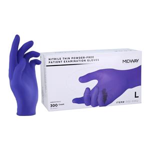 Nitrile Exam Gloves Large Non-Sterile