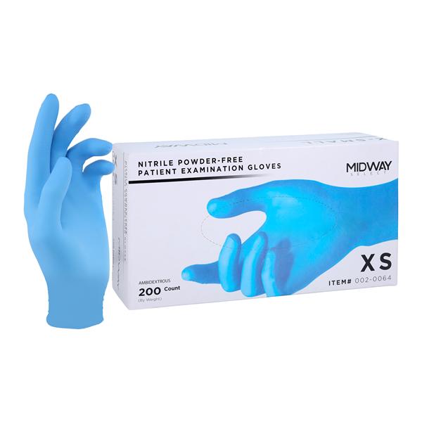 Nitrile Exam Gloves X-Small Non-Sterile