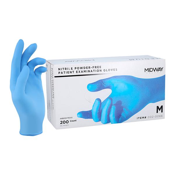 Nitrile Exam Gloves Medium Non-Sterile