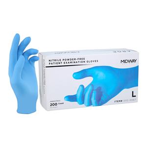 Nitrile Exam Gloves Large Non-Sterile