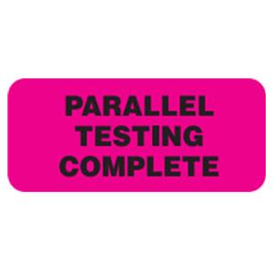 Lab Label Parallel Testing Complete Fluorescent Pink 1.5x0.625" 1000/Pk