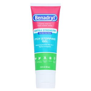 Benadryl 2yr-Adult Anti-Itch Gel 2% Extra Strength 6/Pk, 4Pk/Ca 3.5oz 6/Pk