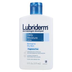 Lubriderm Daily Moisturizing Lotion 6oz Fragrance Free 6 Bt/Pk 2...