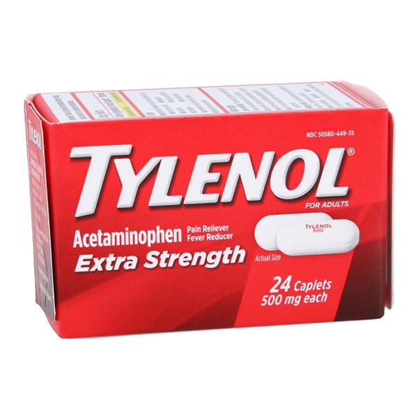 Tylenol Extra Strength Pain Reliever/Fever Reducer Caplets 500mg...