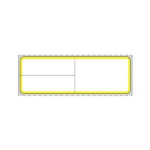 Direct Thermal Label Paper Yellow/White Meditech 4x1" 1" Core 8/Ca