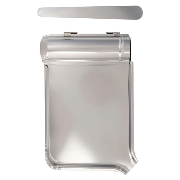 Pill Counting Tray Stainless Steel Reusable Silver with Spatula Ea